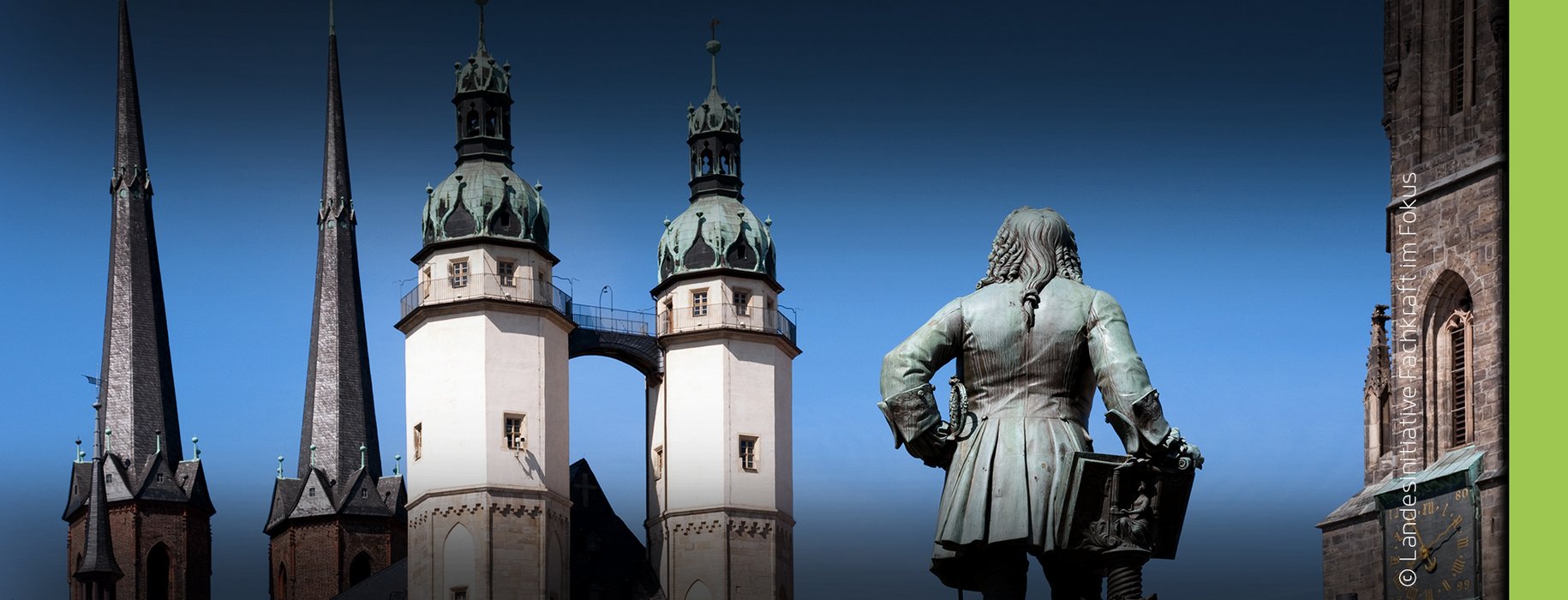 Du und Sachsen-Anhalt Händeldenkmal in Halle an der Saale