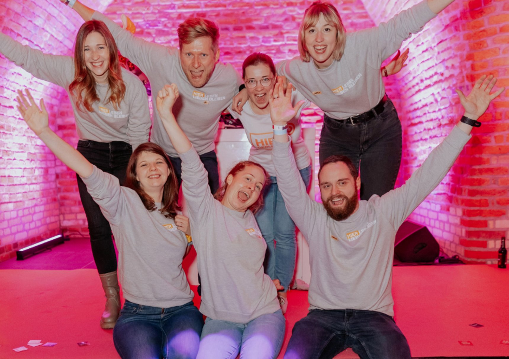 Gruppenfoto der Mitarbeier der freshpepper GmbH & Co. KG