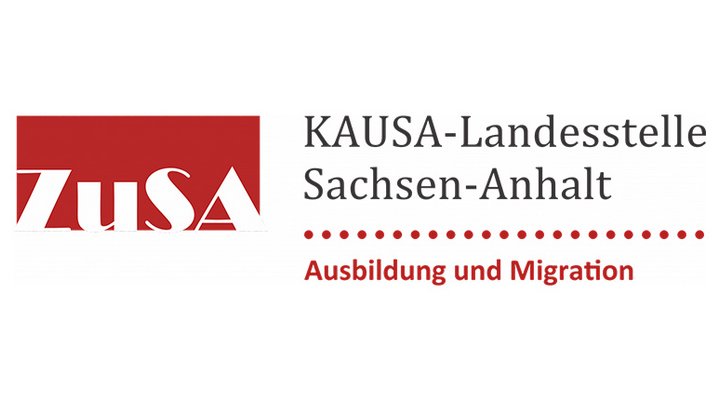 Logo: KAUSA-Landesstelle Sachsen-Anhalt „ZuSA“