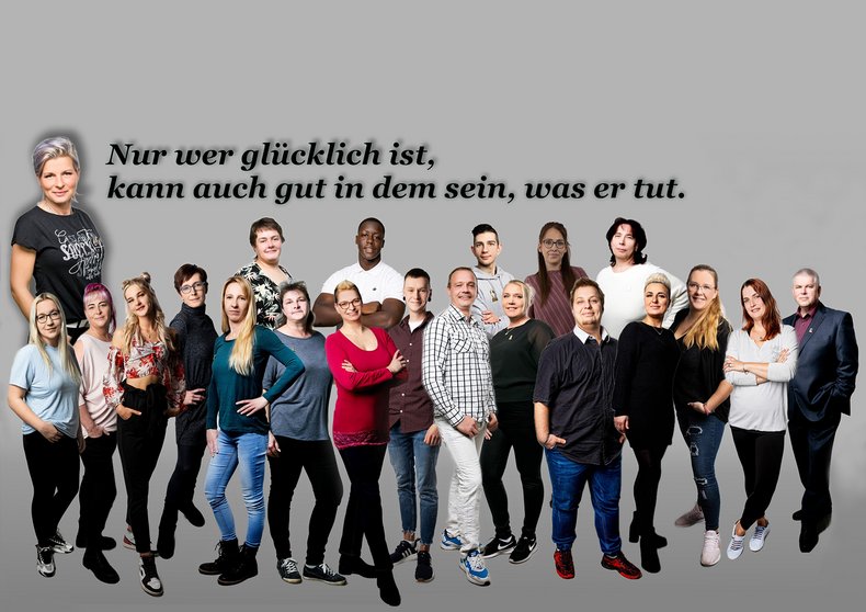 DAs Team des Pflegedienstes Conny Willmer