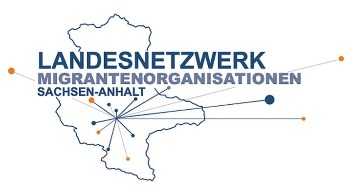Logo: Landesnetzwerk Migrantenorganisationen Sachsen-Anhalt (LAMSA) e.V.